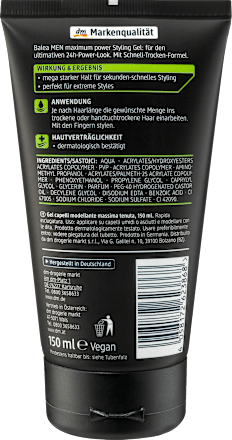 Balea men styling gel 2025