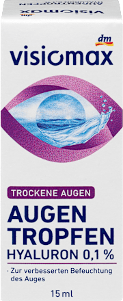 VISIOMAXAugentropfen mit 0,1% Hyaluron, 15 ml