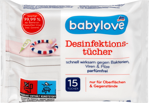 babylove Salviette disinfettanti igienizzanti, 15 pz Acquisti online sempre  convenienti