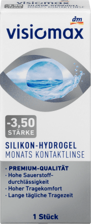 VISIOMAXSilikon-Hydrogel Monatslinse Dioptrie - 3,5, 1 StMedizinprodukt