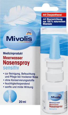 Mivolis Meerwasser Nasenspray Sensitiv, 20 ml