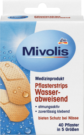 MivolisPflasterstrips Wasserabweisend, 40 StMedizinprodukt