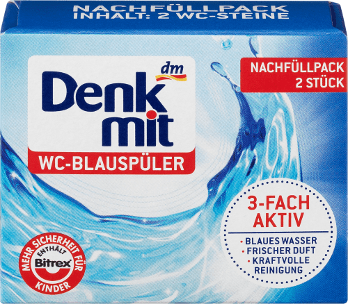 DenkmitWC-Blauspüler Nachfüllpack, 2 St