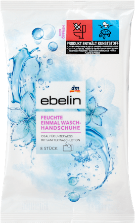 ebelinWaschhandschuhe Einmal feucht, 8 St