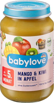 babylove Purea di frutta con mela, mango e kiwi, 190 g Acquisti online  sempre convenienti