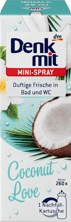 DenkmitLufterfrischer Minispray Coconut Love Nachfüllpack, 25 ml
