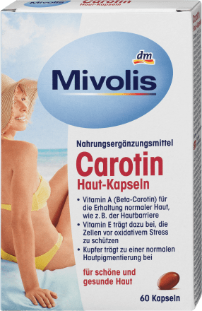 MivolisCarotin Haut-Kapseln 60 St., 16,2 gNahrungsergänzungsmittel