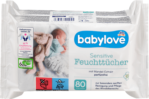 babyloveFeuchttücher sensitive (2x80 St), 160 St