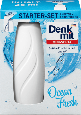 DenkmitLufterfrischer Minispray Ocean Fresh Starterset, 25 ml