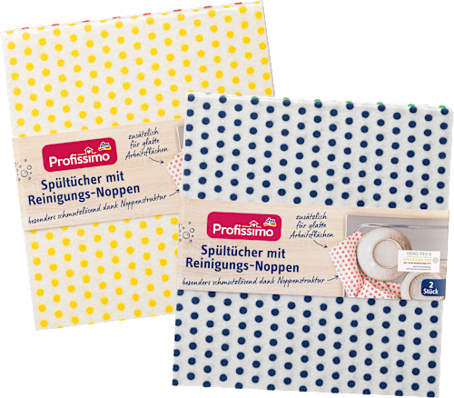 ProfissimoSpültücher mit Reinigungs-Noppen, 2 St
