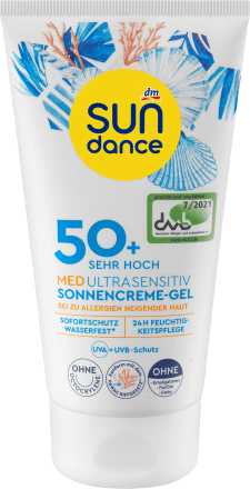 SUNDANCESonnencreme Gel, MED ultra sensitiv, LSF 50+, 150 ml