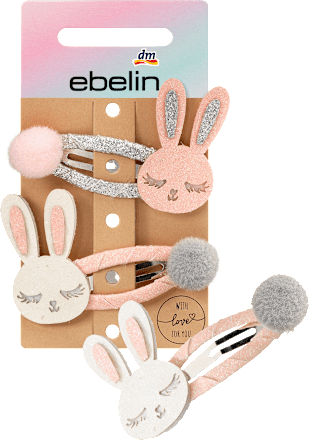 ebelinHaarclipse Hase, 2 St