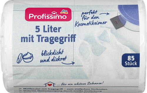 ProfissimoMüllbeutel 5 l mit Tragegriff für Kosmetikeimer, 85 St