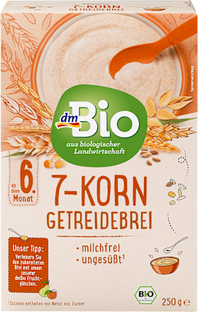 dmBioGetreidebrei 7-Korn ab dem 6. Monat, 250 gBeikost