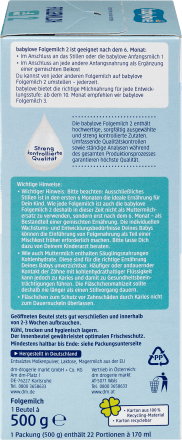 babylove Zamensko mleko 2, prelazna formula za odojčad, od 6. meseca, 500 g  povoljna online kupovina