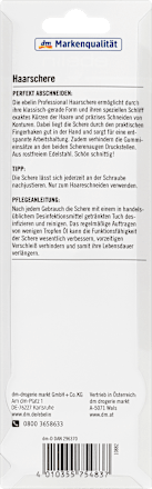 Glamtech Haarschere – 1 Stück, Ergonomisch, Längere Klingen Für Präzises Schneiden