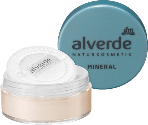 alverde NATURKOSMETIKPuder Mineral 01 Porcelain, 10 g