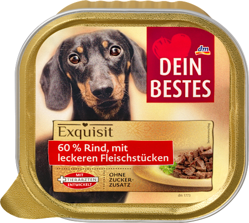 RINTI Leichte Beute Hundefutter – Fettreduziert, Mit Rind & Wild, 10x400g