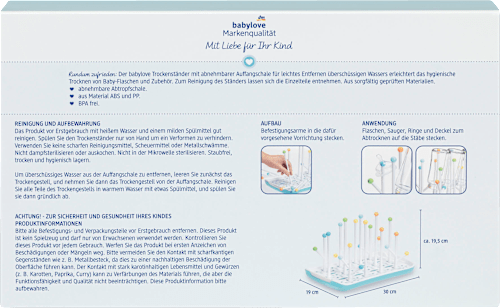 Baby Flaschen Organizer - Aufbewahrungsbox Mit Deckel & Abtropfgitter, Staubdicht