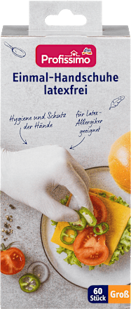 ProfissimoEinmal-Handschuhe latexfrei weiß Groß, 60 St
