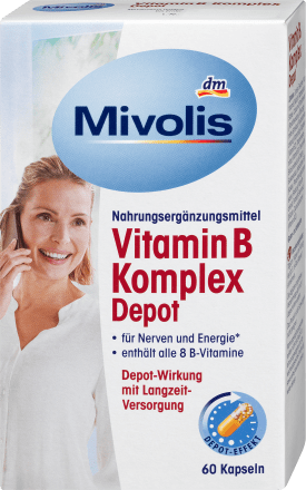MivolisVitamin B Komplex Depot, Kapseln 60 St., 60 StNahrungsergänzungsmittel
