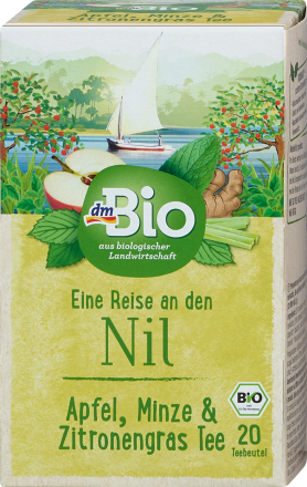 dmBio Eine Reise an den Nil Apfel,Minze & Zitronengras Tee, 40 g dm.at