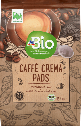 dmBioCaffè Crema Pads, 154 g