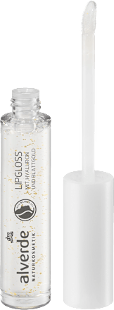 alverde NATURKOSMETIKLipgloss Transparent Mit Hyaluron & Blattgold, 5 ml