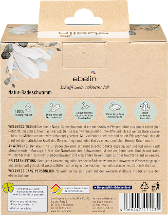 EGL Homecare Schwammbad-Korallen Set – 7 Synthetische Schwämme Zum Peeling