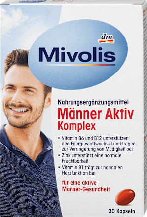 MivolisMänner Aktiv Komplex, Kapseln, 30 St., 26 gNahrungsergänzungsmittel