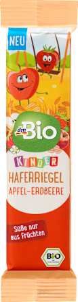 dmBioFruchtriegel Hafer Apfel-Erdbeere, ab 3 Jahre, 30 g