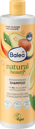 BaleaShampoo Natural Beauty mit Bio-Avocadoöl und Mangobutter, 400 ml