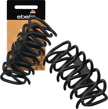 ebelinHaarklammer groß Matt-Schwarz, 1 St