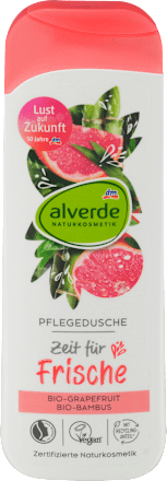 alverde NATURKOSMETIKDuschgel Zeit für Frische Bio-Grapefruit, Bio-Bambus, 250 ml