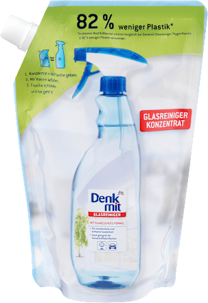 DenkmitGlasreiniger Konzentrat Nachfüllpack, 333 ml