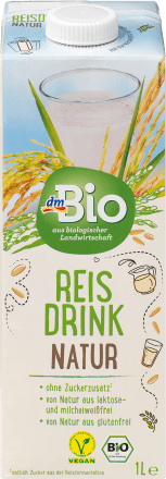 dmBio Pflanzendrink, Reis natur, 1 l dauerhaft günstig online