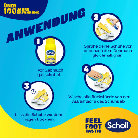 Scholl Schuhdeo Spray fresh step Geruchsstopp, 150 ml dauerhaft günstig  online kaufen