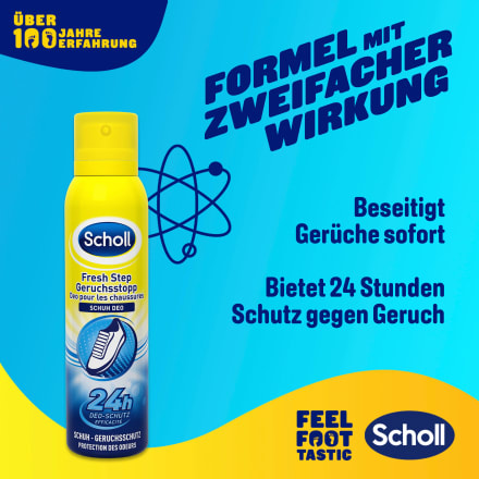 Spray Déodorant Pour Chaussures Scholl Geruchsstopp - 150 Ml, Anti-odeurs, Neuf