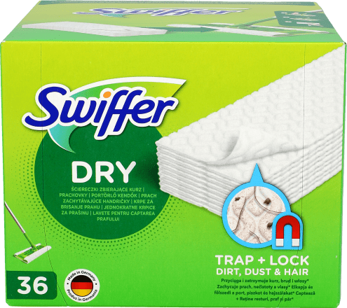 Wkłady do mopa SWIFFER Dry suche ściereczki 72 szt 13312387828