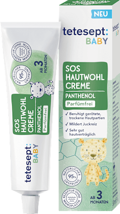 teteseptBaby S0S Hautwohl Creme mit Panthenol, 50 ml