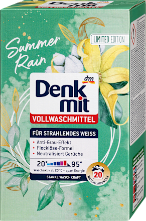 DenkmitVollwaschmittel Pulver Summer Rain, 20 Wl
