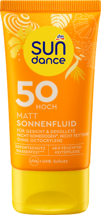 SUNDANCESonnenfluid Gesicht mattierend LSF 50, 50 ml