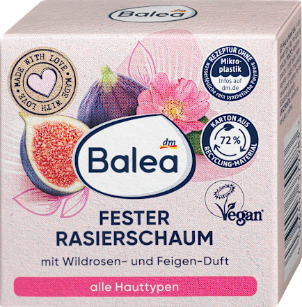 BaleaFester Rasierschaum Wildrose Feige, 60 g
