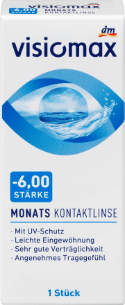 VISIOMAXMonatslinse Dioptrie -6,00, 1 St
