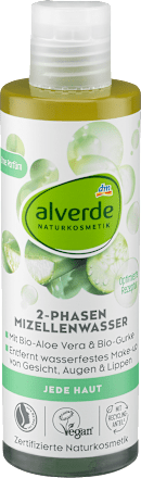 alverde NATURKOSMETIK2-Phasen Mizellenwasser Bio-Aloe Vera Bio-Gurke, 200 ml
