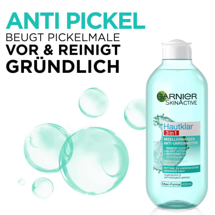 Garnier dauerhaft Skin günstig Hautklar online Mizellenwasser kaufen ml 3in1, 400 Active