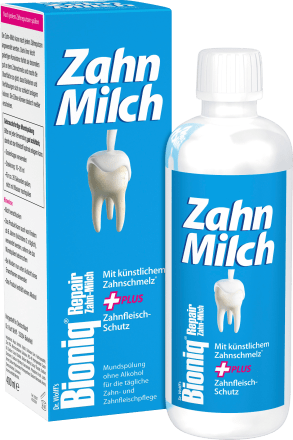 Bioniq®Mundspülung Repair Zahnmilch, fluoridfrei, 400 ml
