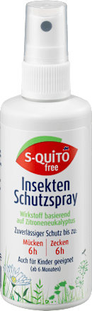 S-quitofreeInsektenschutzspray Zitroneneukalyptus, 100 mlBiozidprodukt