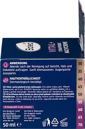 Balea Vital+ Intensive Nachtcreme 50 Ml – Mit Calcium & Gelée Royal | Für Reife Haut, Straffend & Regenerierend