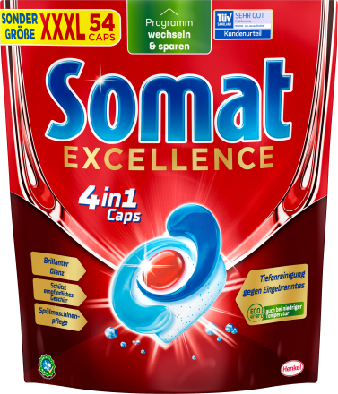 SomatSpülmaschinen-Tabs Excellence 4in1, 54 St